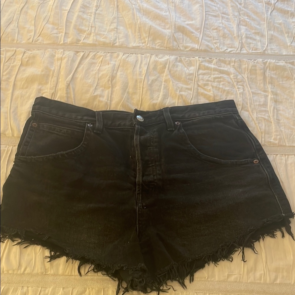 We The Free-Women's Black Denim Shorts Size 31